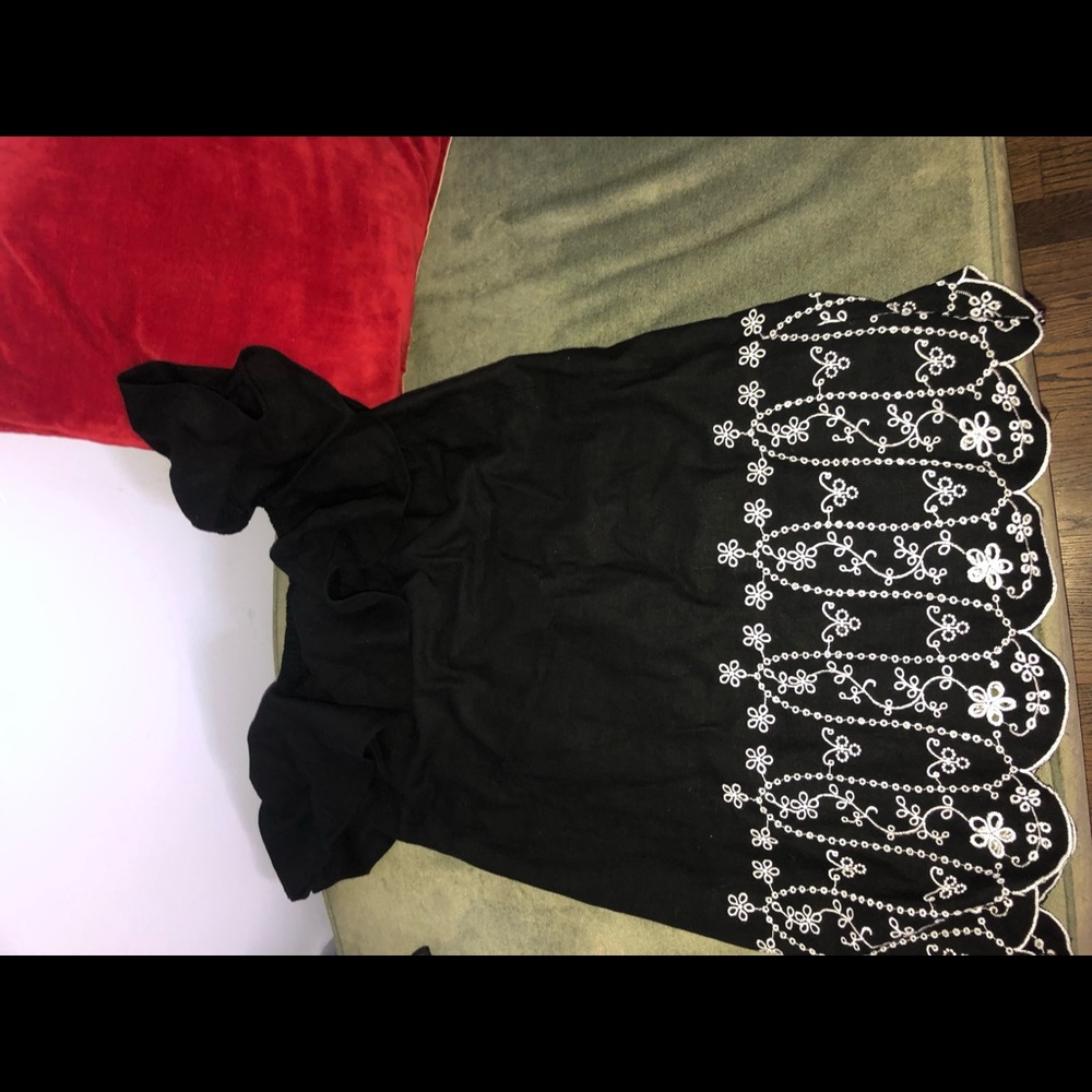 Black midi dress